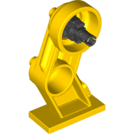 Lego Mech Leg, Right, with Black Pin / Yellow