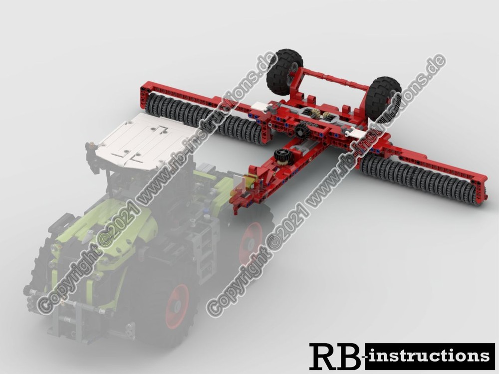 Lego Cambridge roller for Claas Xerion 5000 or Fastrac (Ackerwalze)