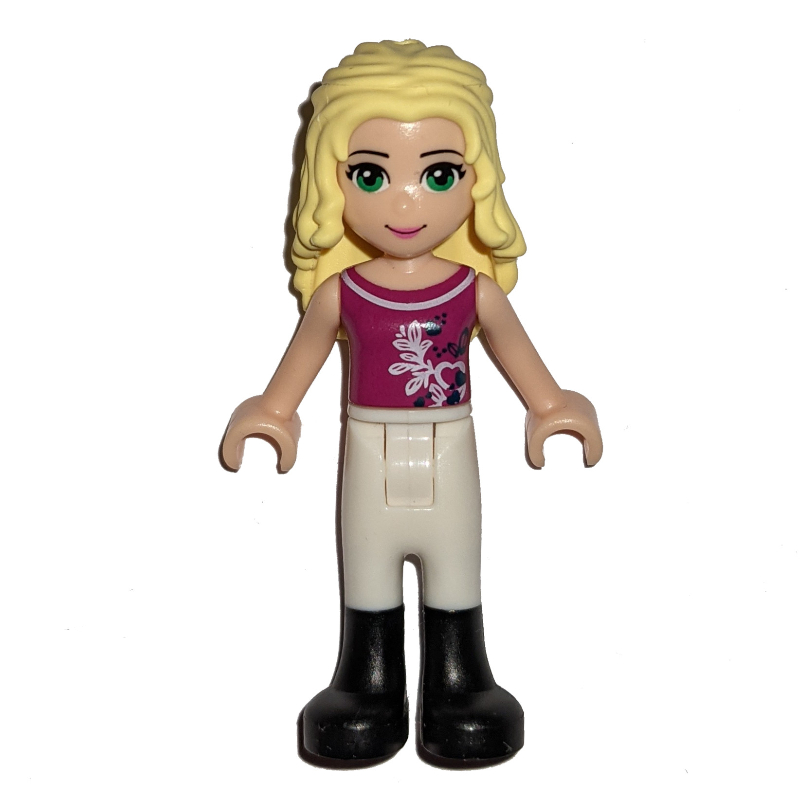 Lego Liza - Magenta Top, White Trousers
