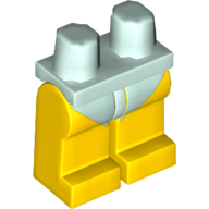 Lego Hips and Yellow Legs with Light Aqua Short Swimsuit Print / Yellow