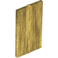 Lego Glass for Window 1 x 2 x 3 Flat Front / Pearl Gold