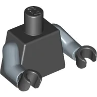 Torso, Sand Blue Arms, Black Hands [Plain]