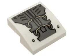 Slope, Curved 2 x 2 x 2/3 with Vent Grilles and Wires Pattern (Sticker) - Set 70225