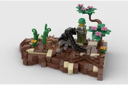 Machine Gun Diorama
