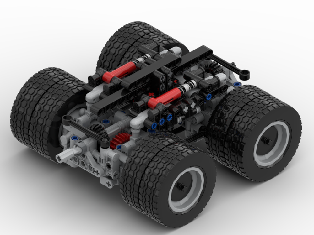 Lego 4x4 tandem rear axle