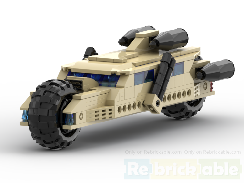 Lego 2 Wheeler Rocket Truck (Quadruple Edition)