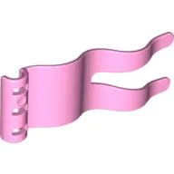 Duplo Flag Wavy 2 x 5 with Slits / Bright Pink