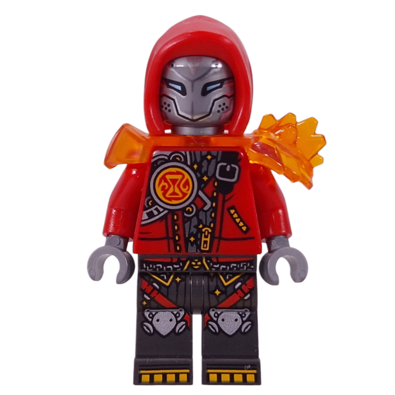 Lego Cooper, Red Hood, Trans-Orange Shoulder Armor