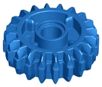 Technic Gear 20 Tooth Double Bevel with Clutch on Both Sides