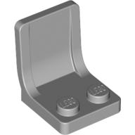 Lego Seat / Chair 2 x 2 with Center Sprue Mark / Light Bluish Gray