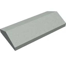 Brick Sloped 33° 2 x 4 Double / Light Gray