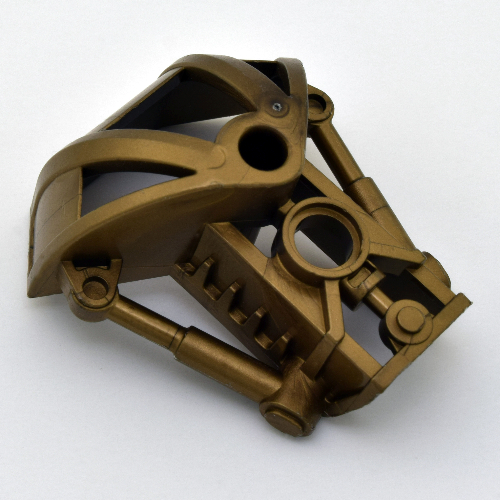 Lego Large Figure Shoulder Cover, Armor (Toa Metru) / Flat Dark Gold