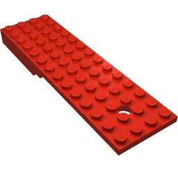 Vehicle Base, Trailer 4 x 14 x 1 / Red