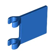 Flag 2 x 2 Square [Thin Clips] / Blue