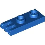 Hinge Plate 1 x 2 with 3 Fingers [Hollow Studs] / Blue