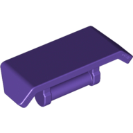 Lego Spoiler 2 x 4 with Handle [Plain] / Dark Purple
