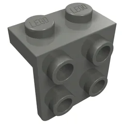 Bracket 1 x 2 - 2 x 2 / Dark Bluish Gray