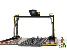 Crane docking train station