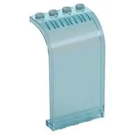 Panel 3 x 4 x 6 Curved Top / Opal Trans-Light Blue