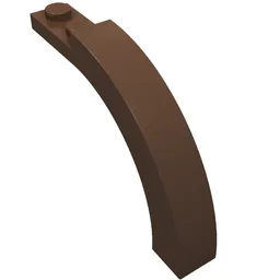 Brick Arch 1 x 6 x 3 1/3 Curved Top / Brown