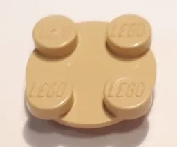 Turntable 2 x 2 Plate - Top / Tan