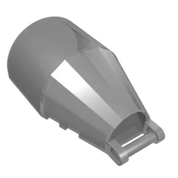 Windscreen 7 x 4 x 2 Round with Handle / Trans-Brown
