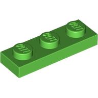 Lego Plate 1 x 3 / Bright Green