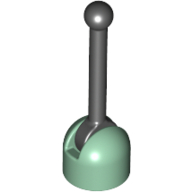 Lego Lever Small Base with Black Lever / Sand Green