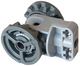 Technic Large Rotation Joint Socket with Pin Hole and 2 Axle Holes with Dark Bluish Gray Gears (69787 / 69788)