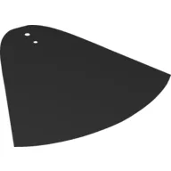 Large Figure Cape, 2 Holes / Black