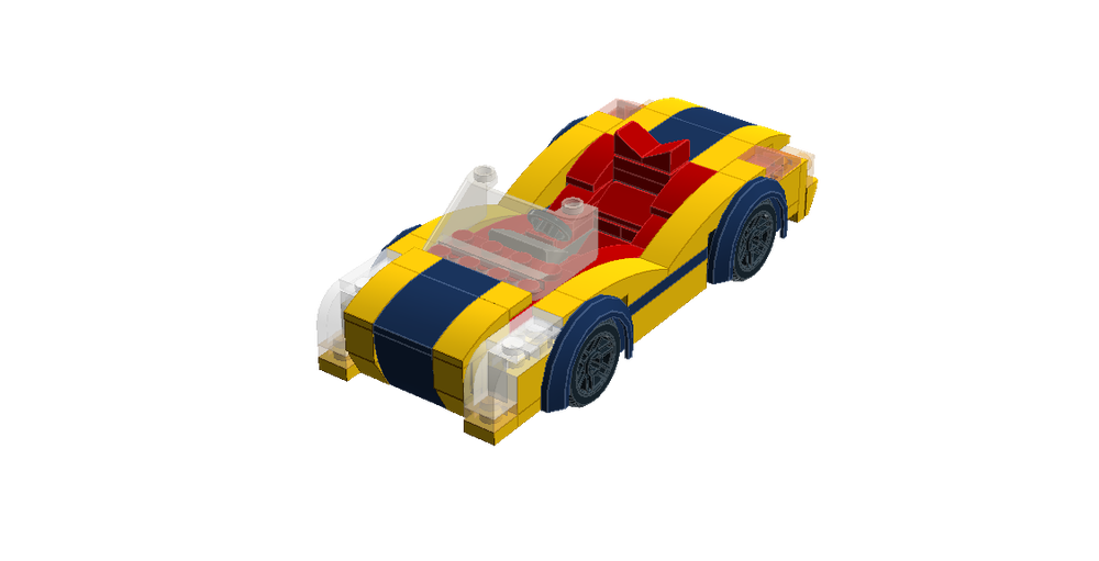 Lego Blue Stripe Racer
