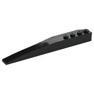Brick Wedged, Curved 12 x 3 Right / Black