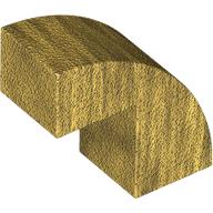 Lego Brick Curved 1 x 2 x 1 2/3 with 1 Cutout / Pearl Gold