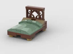 Bed-minifig scale