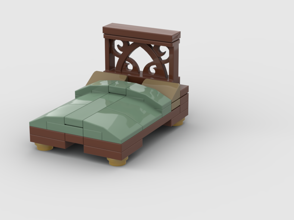 Lego Bed-minifig scale