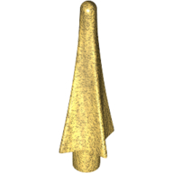 Lego Weapon Spear Tip with Fins / Pearl Gold