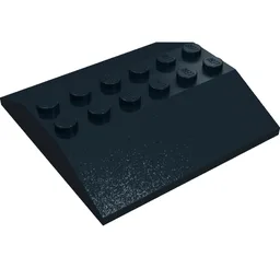 Brick Sloped 33° 6 x 6 Double (Train Roof) / Black