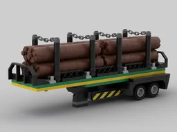 Cabover Truck & Logging Trailer
