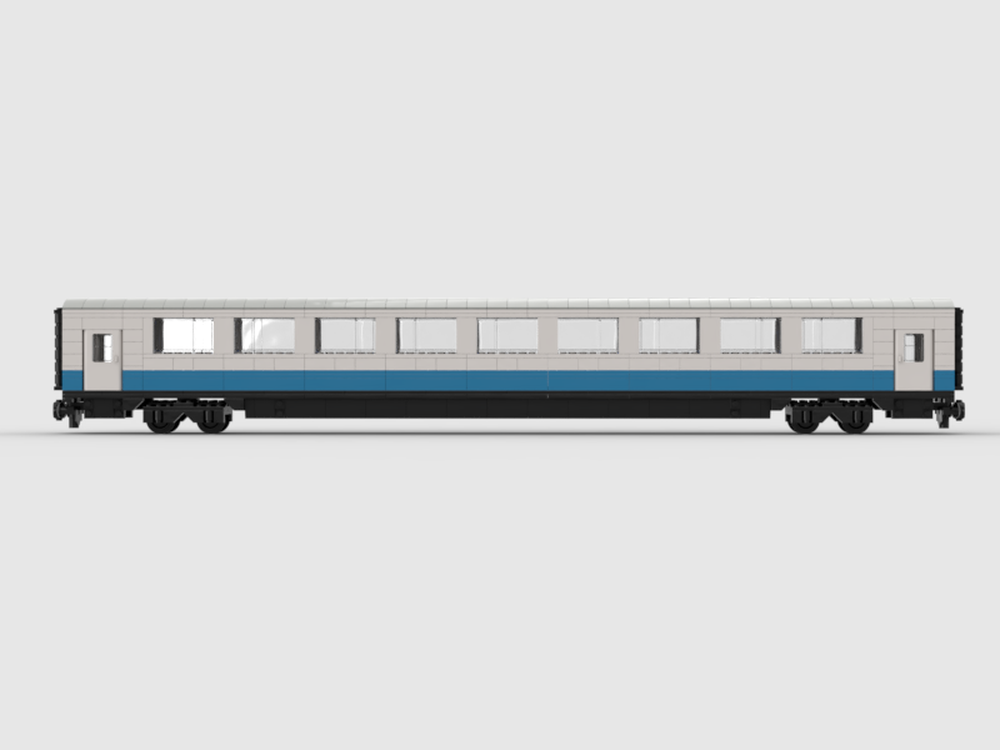 Lego Minifig scale passanger train wagon