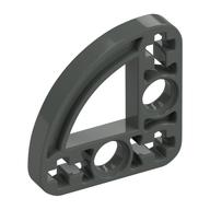 Lego Technic Beam 3 x 3 L-Shape with Quarter Ellipse Thin / Dark Gray