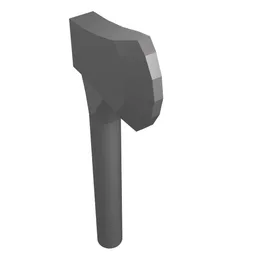 Weapon Axe [Plain] / Flat Silver