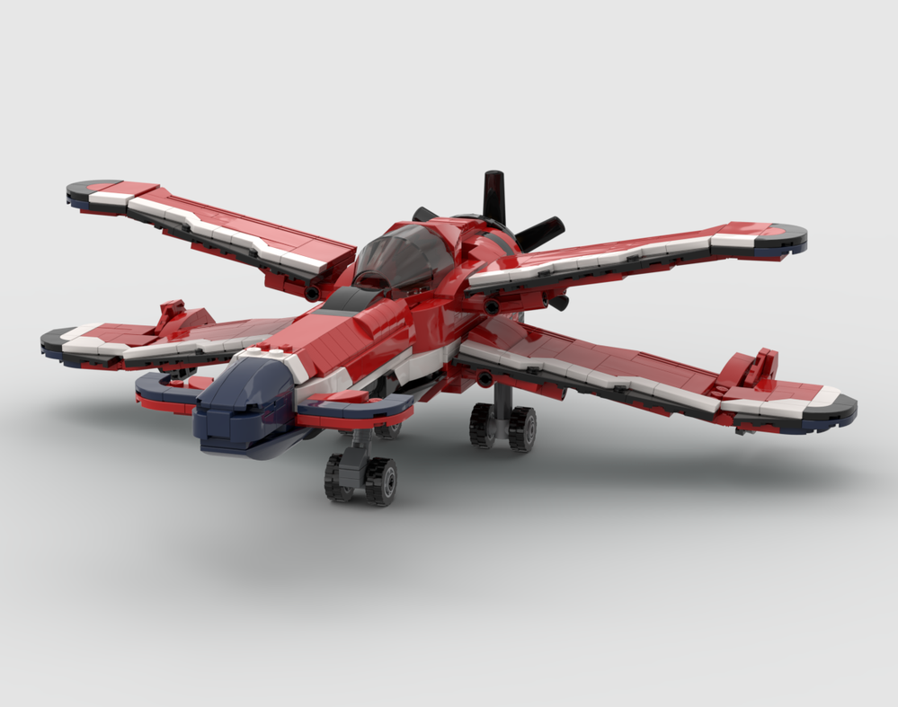 Lego Hughes P21-J Devastator from Crimson Skies