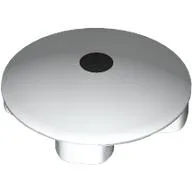 Plate Round 2 x 2 with Rounded Bottom with Black Dot Print