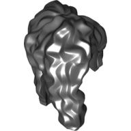 Lego Hair Long with Part over Face, Ponytail / Black