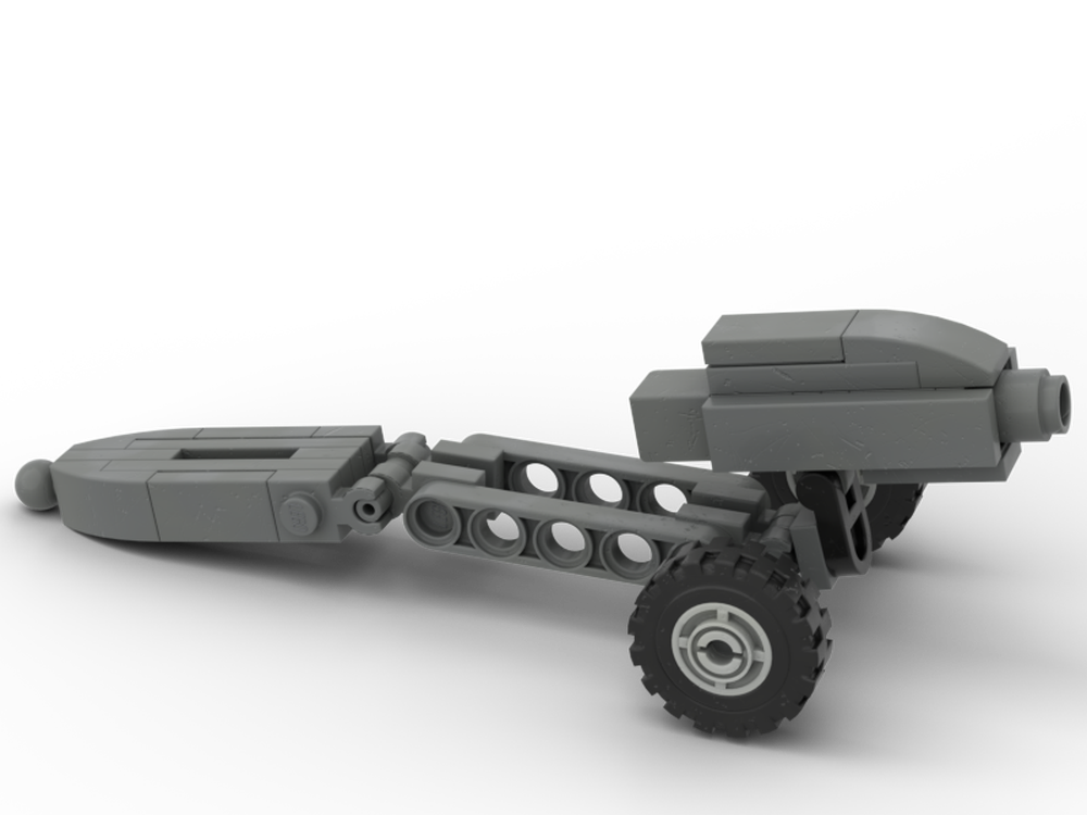 Lego 85mm Howitzer and M416 Trailer
