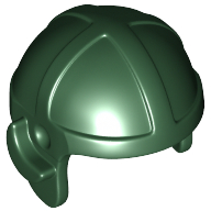 Lego Hat / Helmet, Aviator Cap / Dark Green
