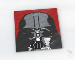 Dark Lord Vader Brick Art Mosaic