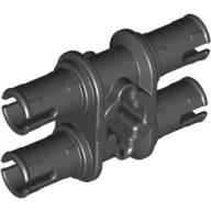 Technic Pin Double with Axle Hole / Black
