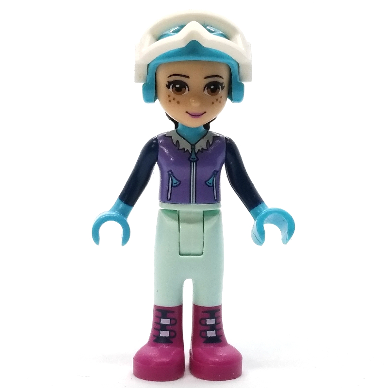 Lego Emma - Medium Lavender Ski Vest, Light Aqua Trousers