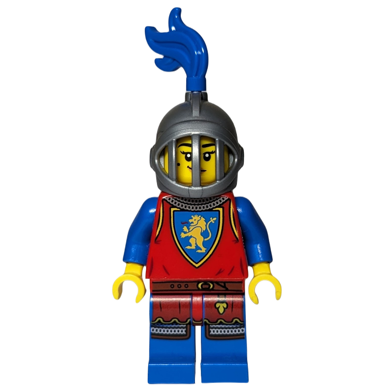 Lego Knight, Woman, Helmet with Fixed Grille